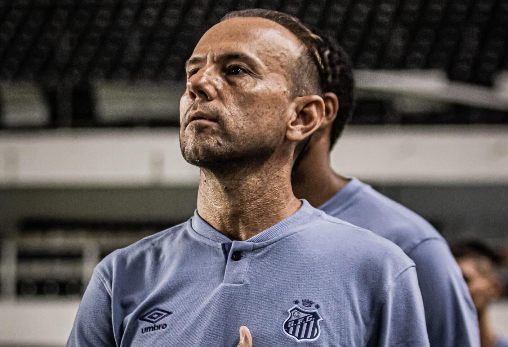 Kleiton Lima em jogo do Santos contra o Corinthians