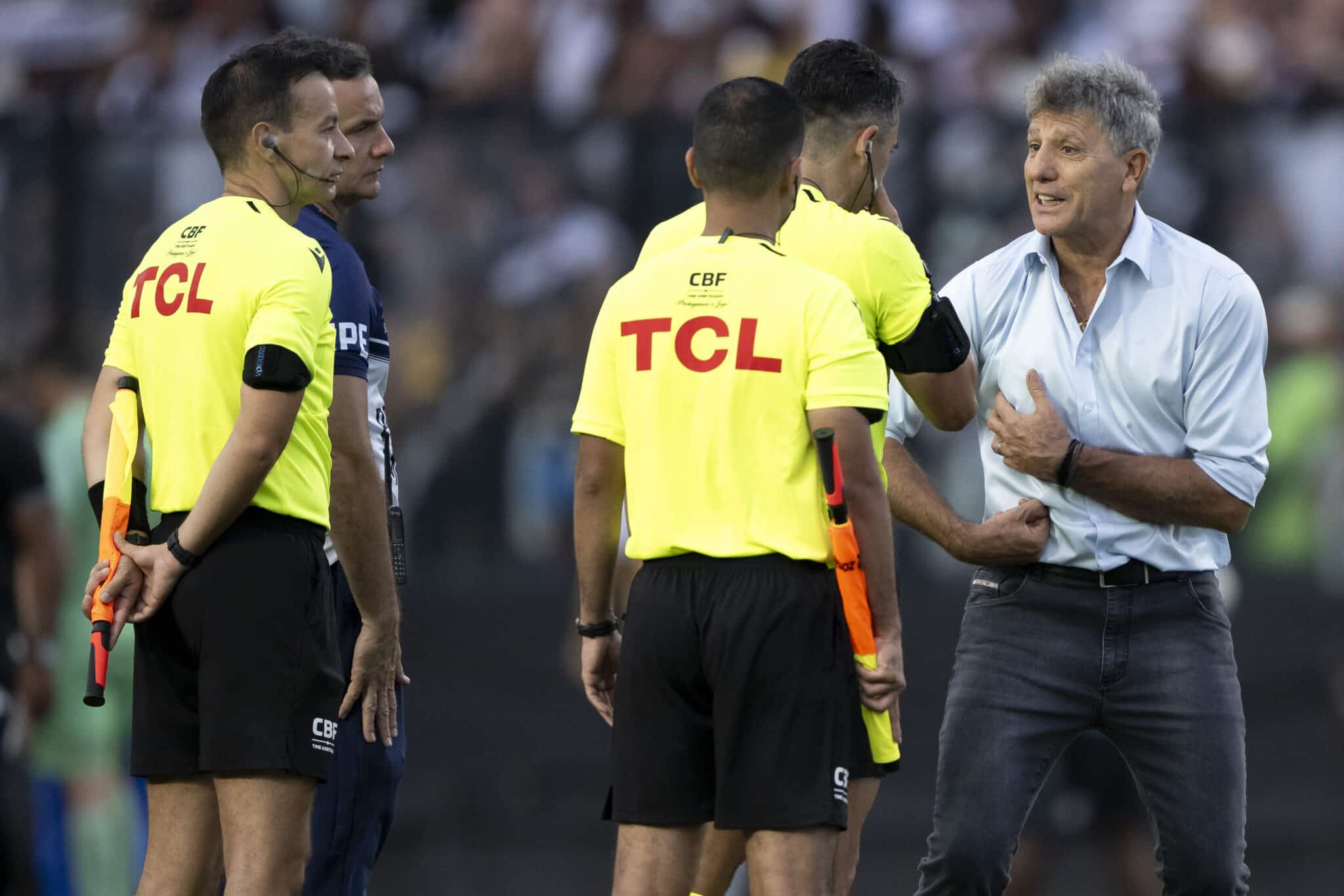 Renato Gaúcho reclama da arbitragem de Vasco x Grêmio