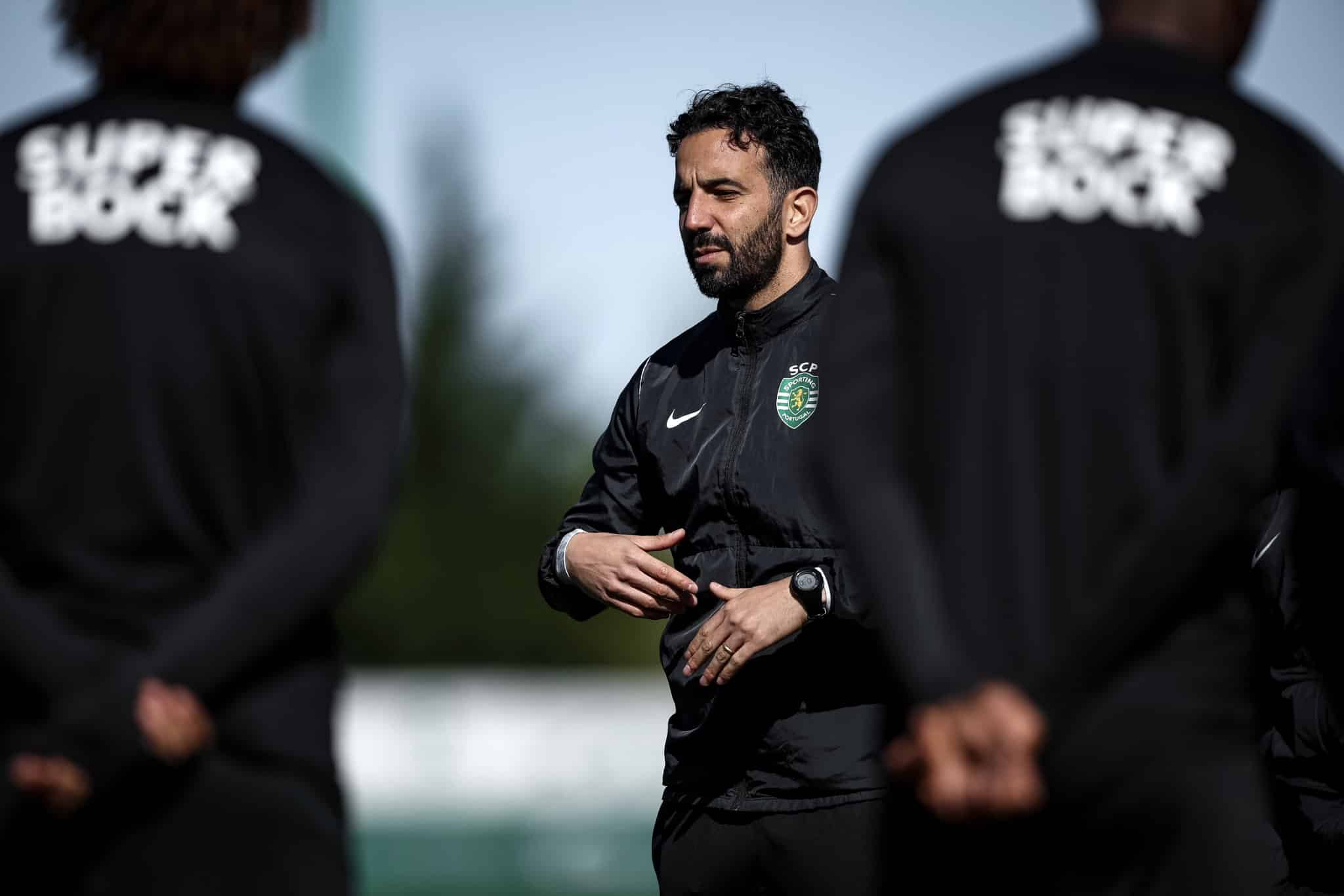 Rúben Amorim em treino do Sporting