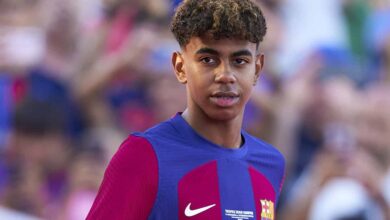 Lamine Yamal em jogo pelo Barcelona