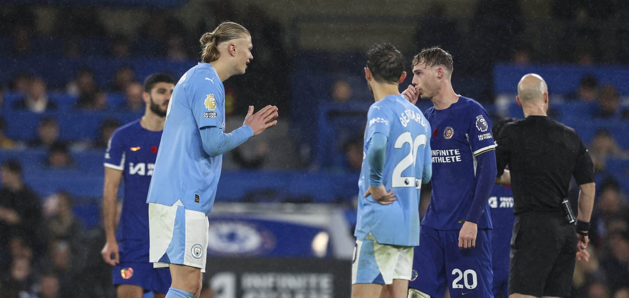 Cole Palmer x Haaland em jogo da Premier League