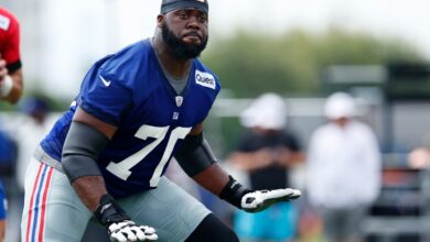 Korey Cunningham em jogo da NFL