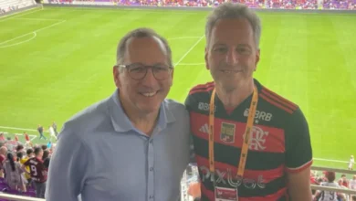 John Textor e Rodolfo Landim