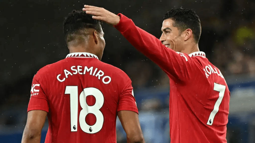 Casemiro e CR7 no United