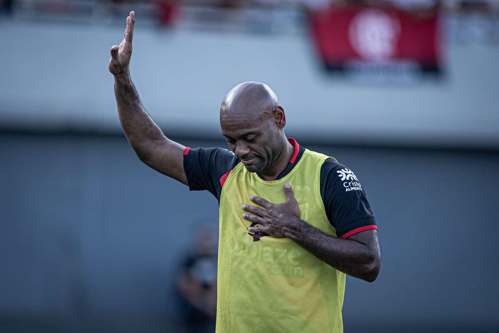GO - GOIANIA - 14/04/2024 - BRASILEIRO A 2024, ATLETICO-GO X FLAMENGO - Vagner Love jogador do Atletico-GO durante partida contra o Flamengo no estadio Serra Dourada pelo campeonato Brasileiro A 2024. Foto: Isabela Azine/AGIF