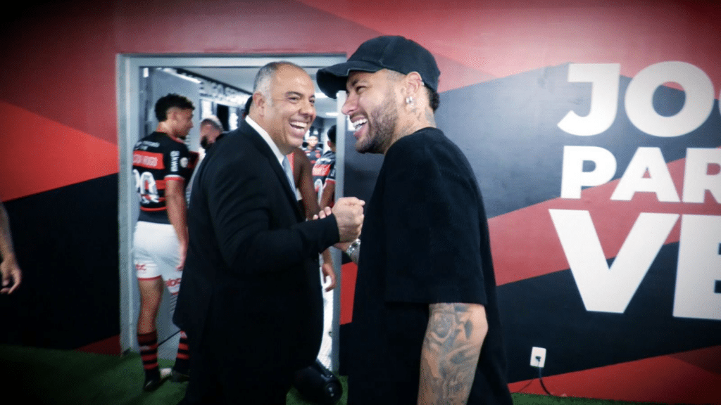 Marcos Braz e Neymar