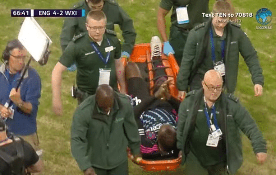 Usain Bolt sai de maca