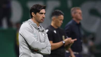 Abel Ferreira em jogo pelo Palmeiras