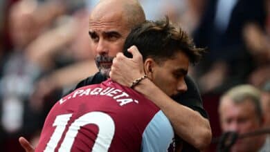 Lucas Paquetá e Pep Guaridola