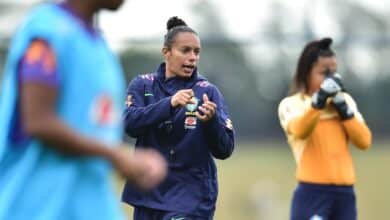 Rosana treinando a Seleção