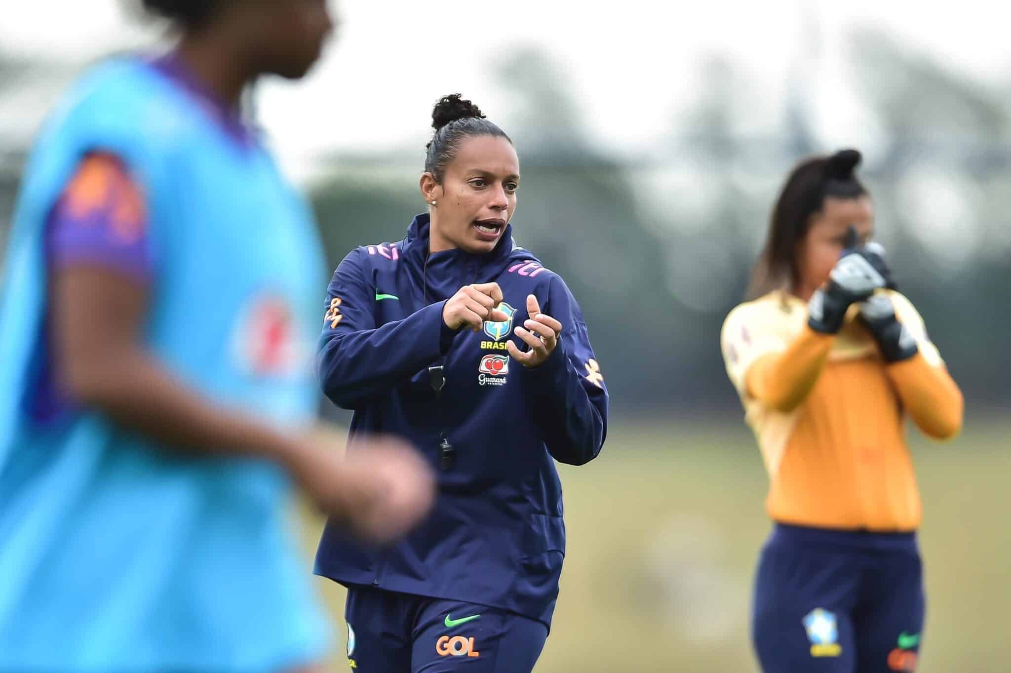 Rosana treinando a Seleção