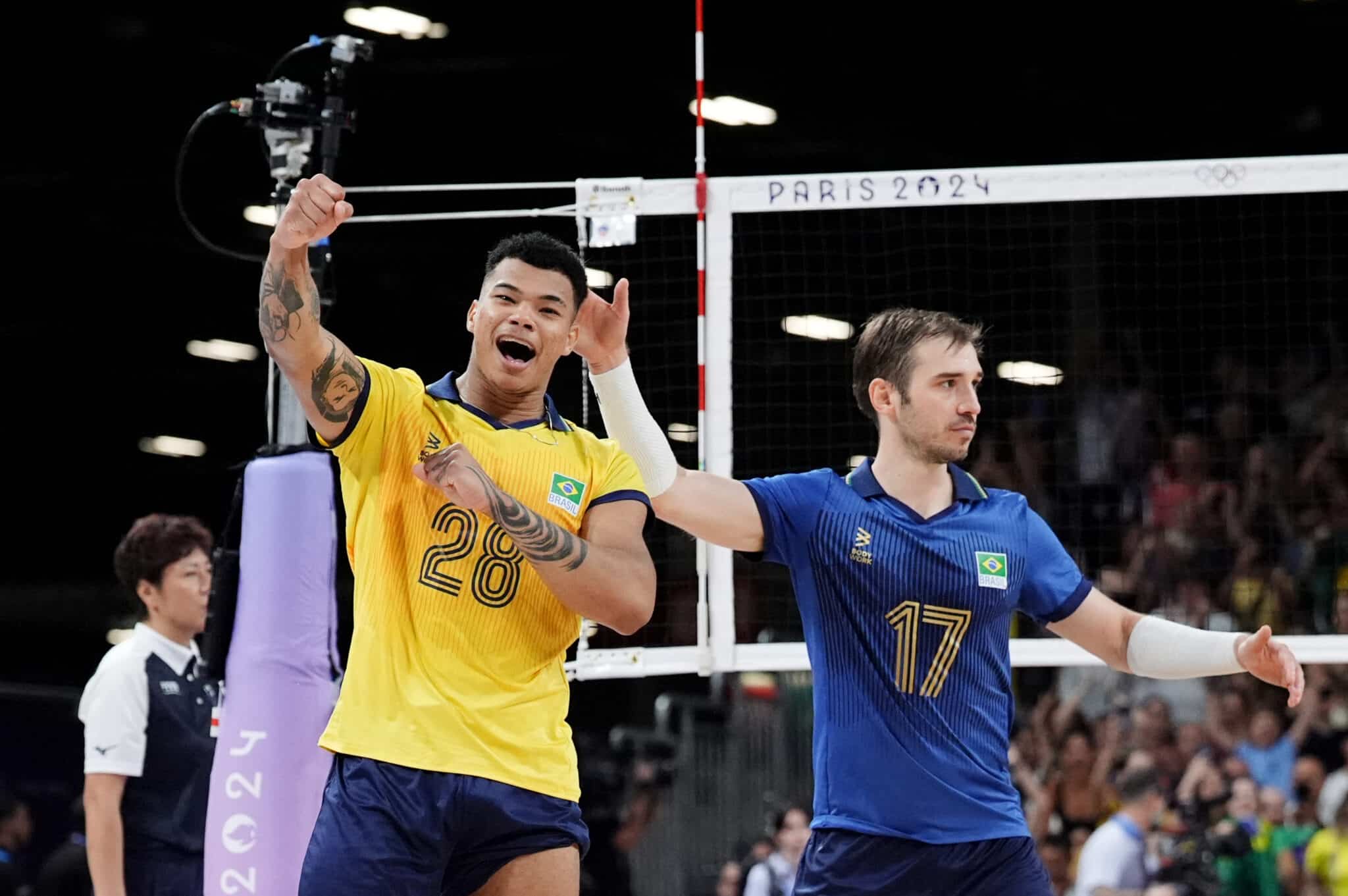 Darlan, destaque do Brasil no vôlei masculino