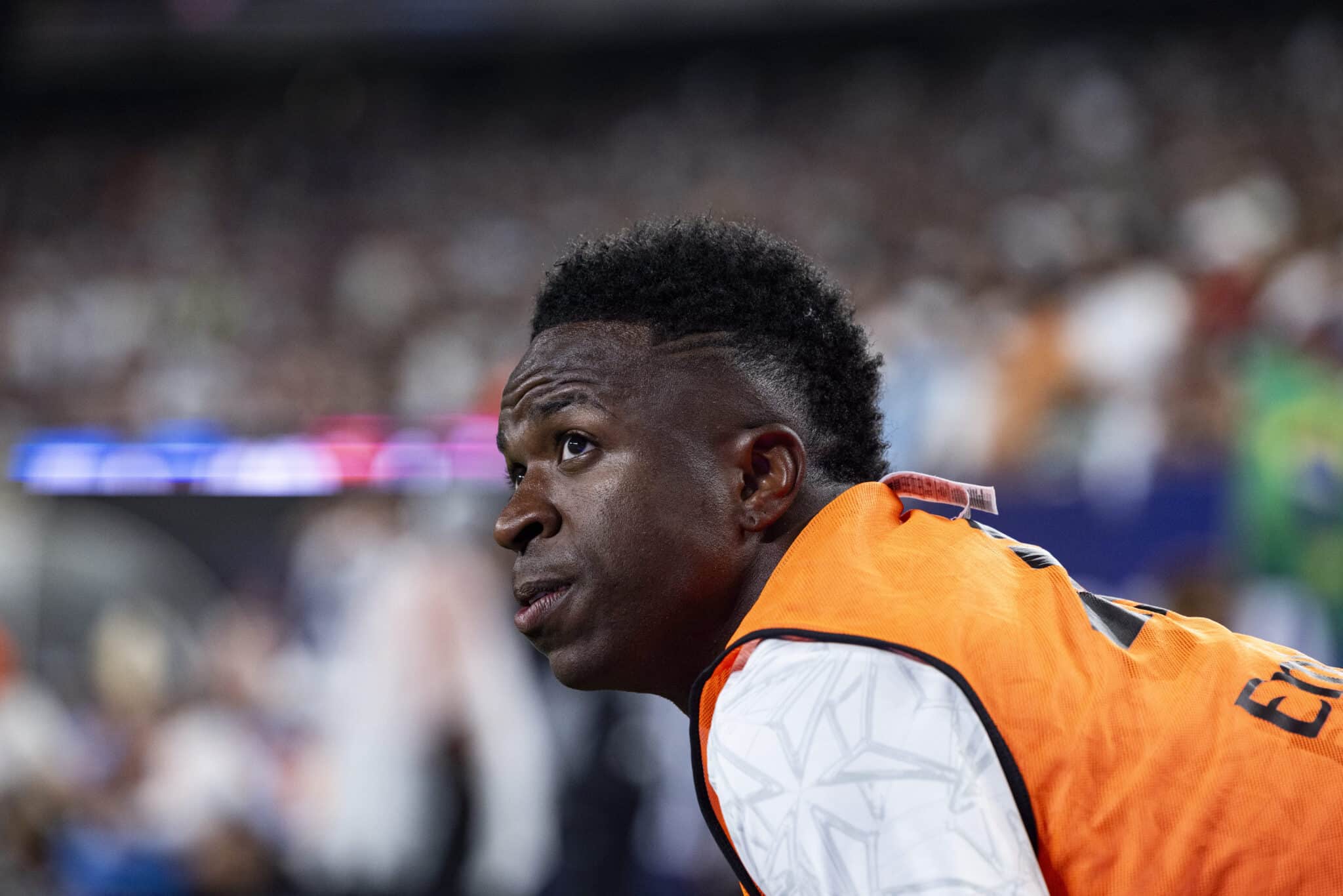 Vini Jr. em amistoso pelo Real Madrid