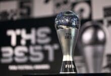Troféu do prêmio The Best da Fifa - Foto: Valeriano Di Domenico/POOL/AFP via Getty Images