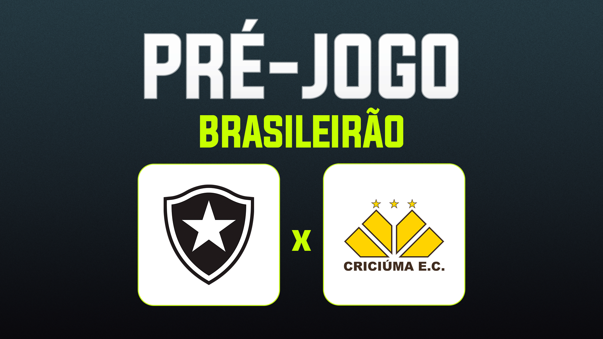 Botafogo x Criciúma onde assistir