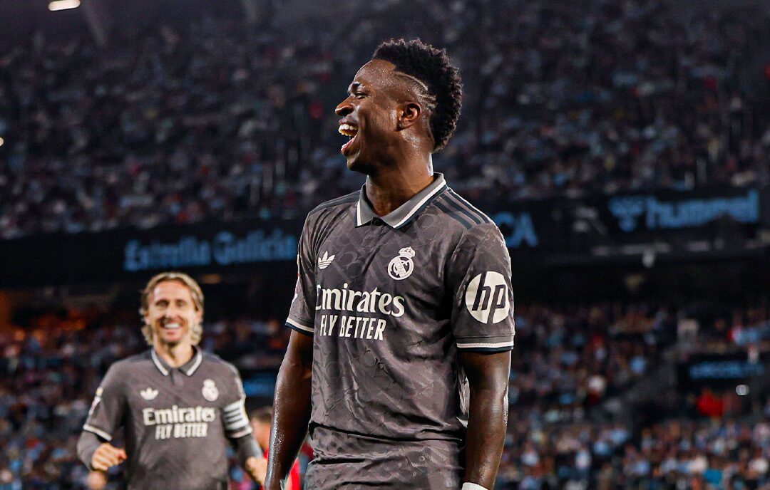 Vini Jr./Vinicius Junior em jogo do Real Madrid