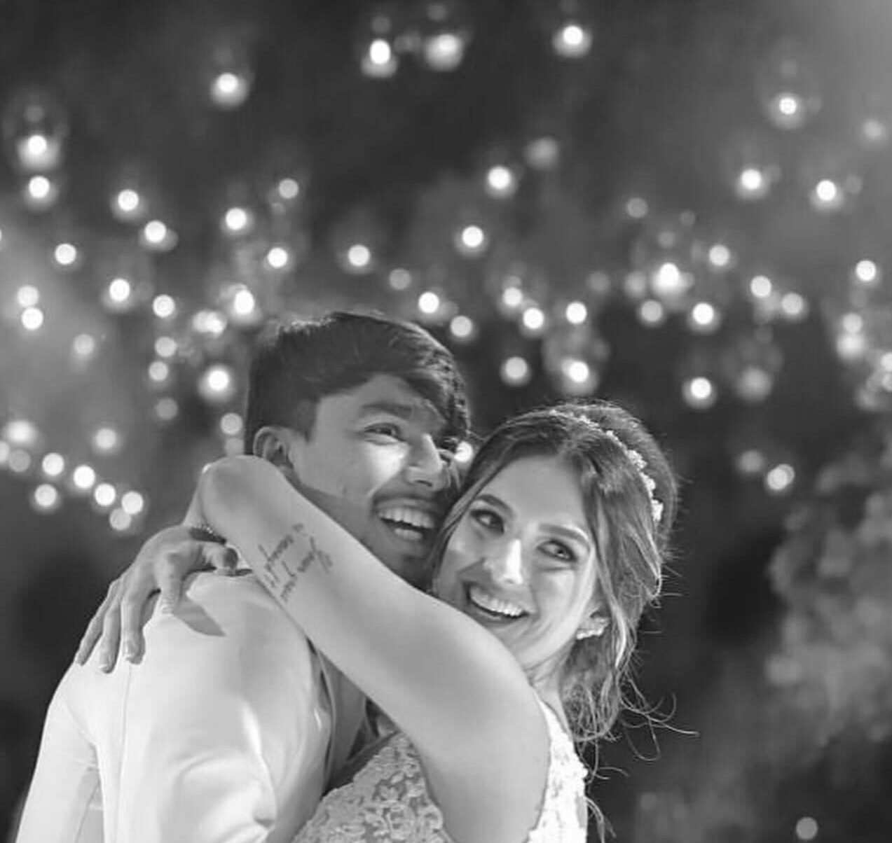 Lucas Paquetá e Duda Fournier