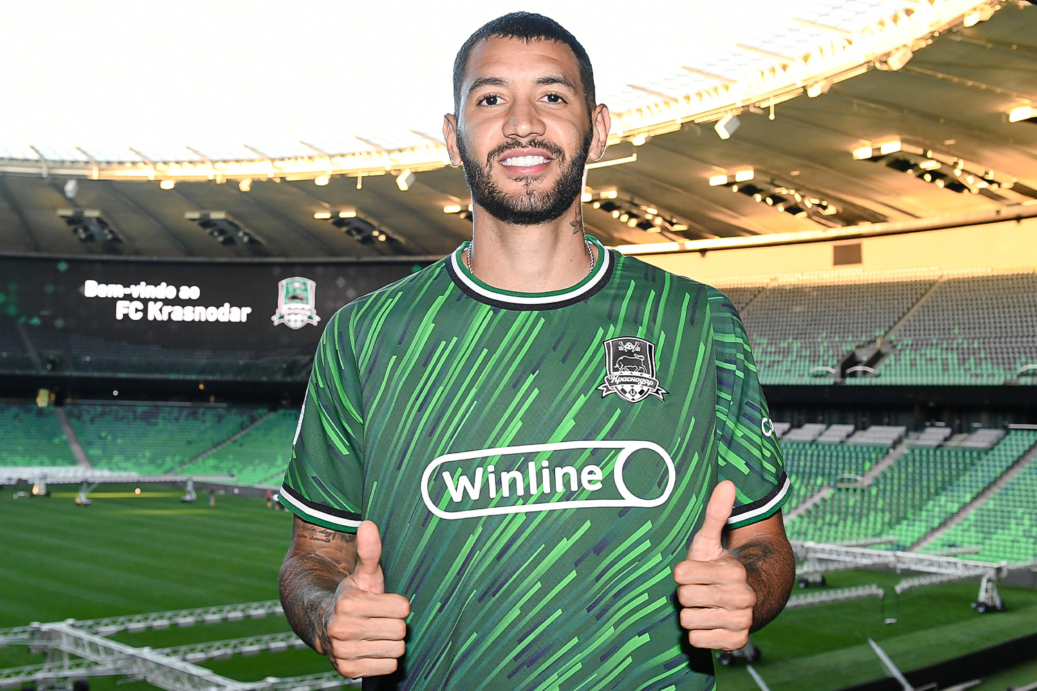 Zagueiro Vitor Tormena, do Krasnodar, alvo do Palmeiras