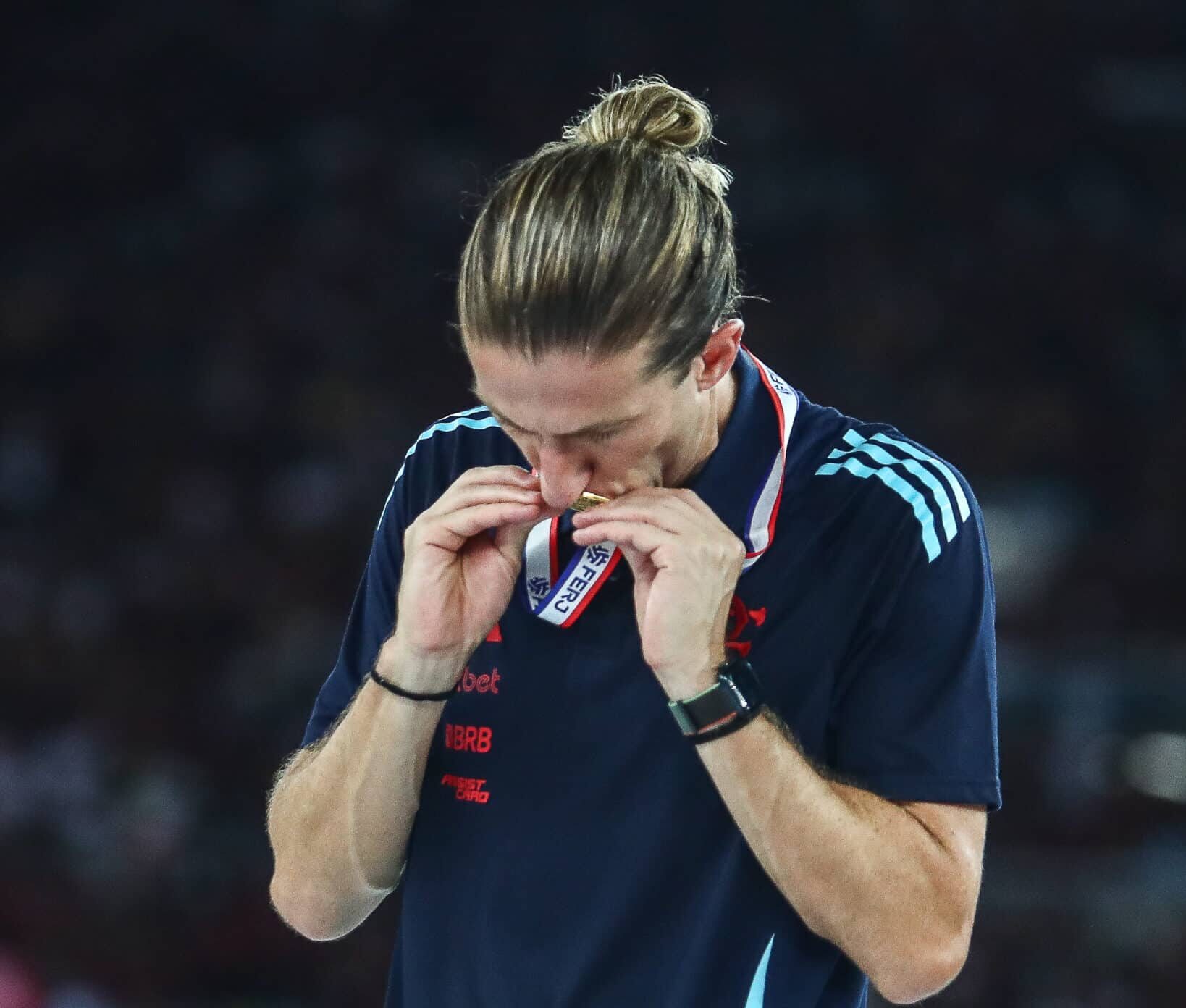 Filipe Luís campeão carioca pelo Flamengo