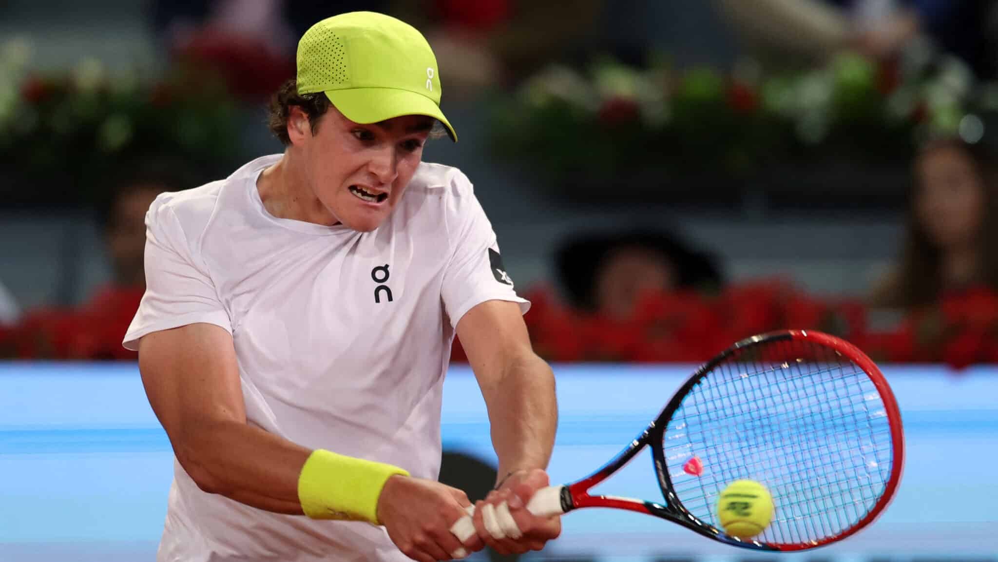 João Fonseca em ação pelo Masters 1000 de Roma