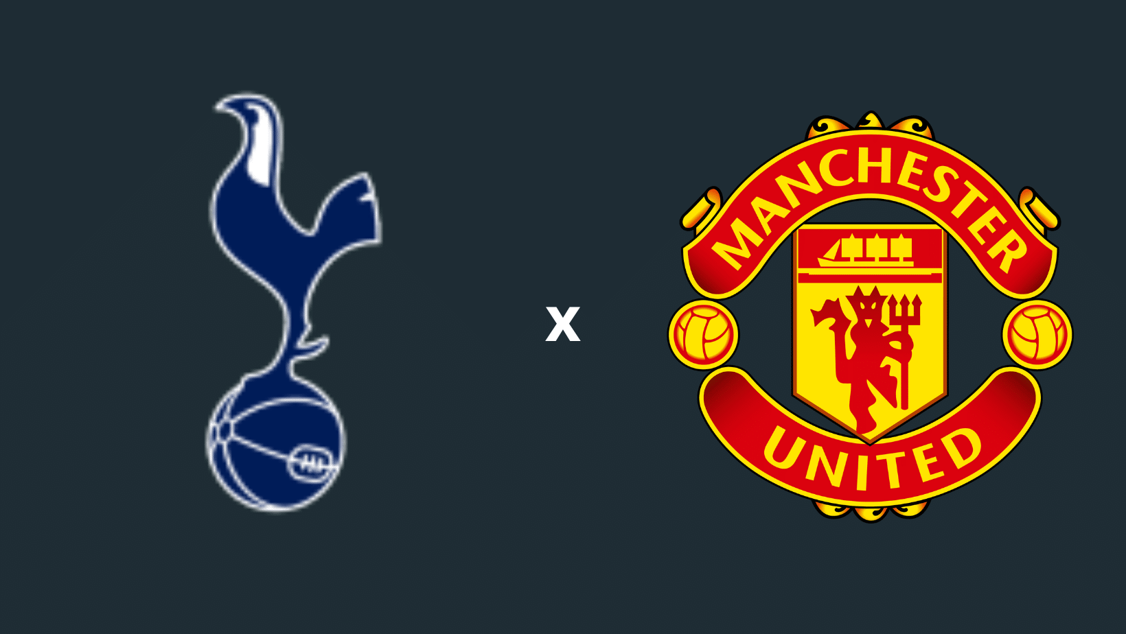 Escudos de Tottenham x Manchester United