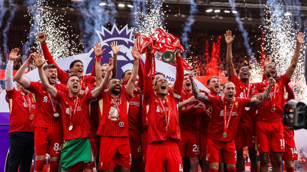 Liverpool, campeão inglês de 2024/25