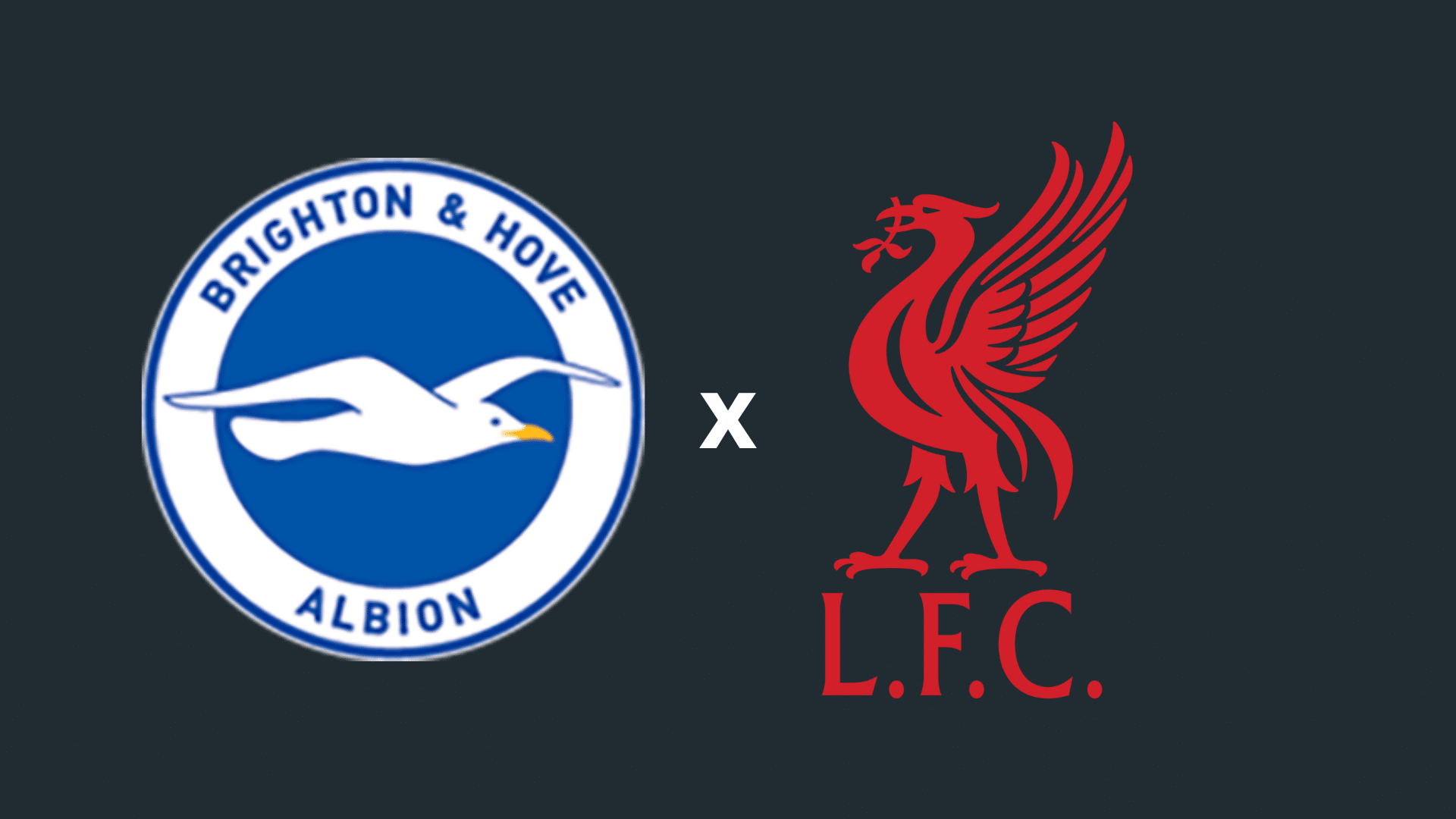 Escudos de Brighton e Liverpool