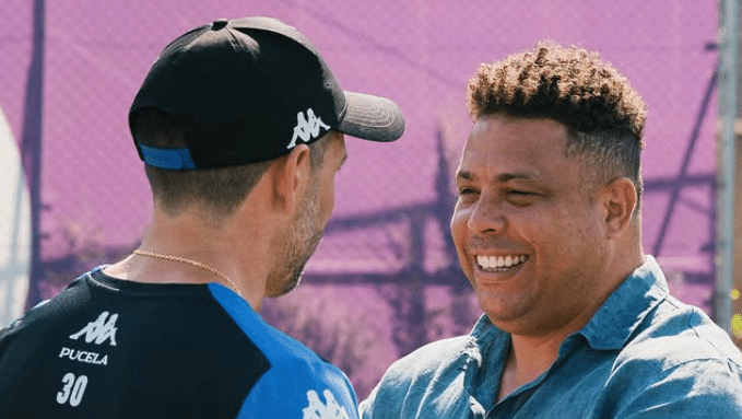 Ronaldo em treino do Real Valladolid