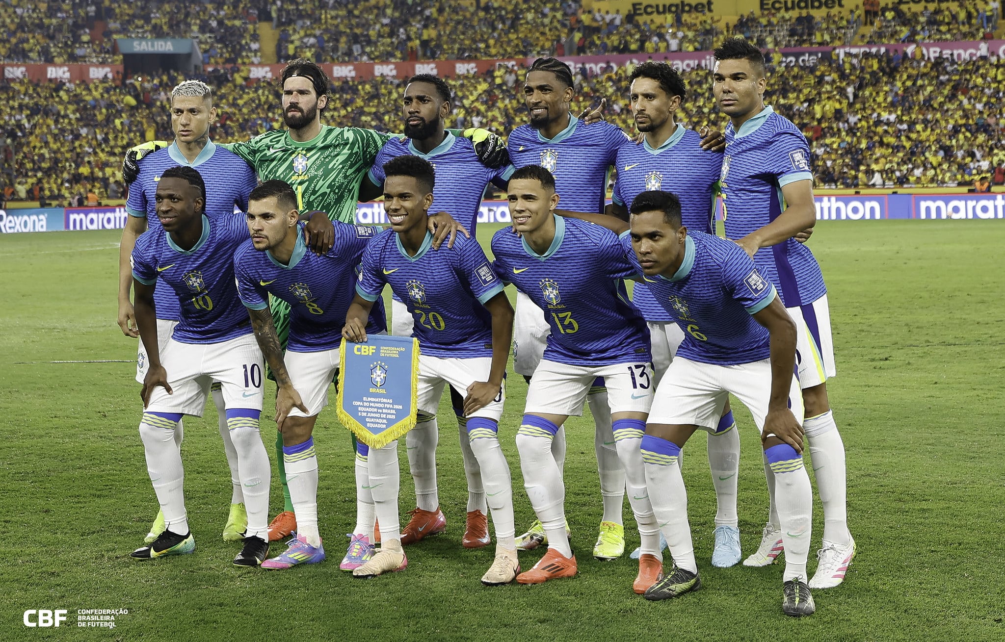 Casemiro retornou à Seleção no duelo contra o Equador - @rafaelribeirorio I CBF