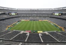 Arquibancadas vazias do Met Life Stadium