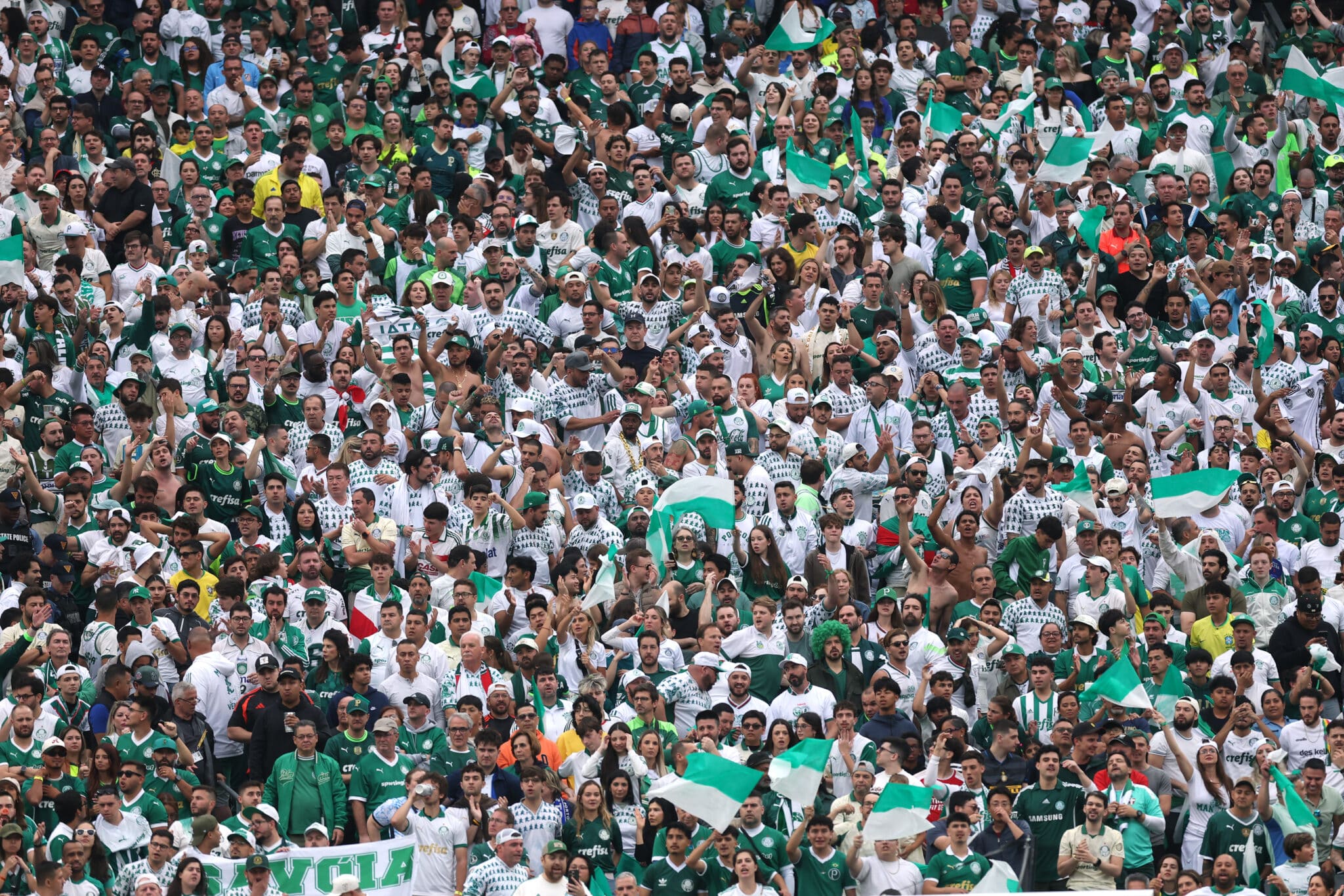Torcida do Palmeiras compareceu em grande número no MetLife Stadium