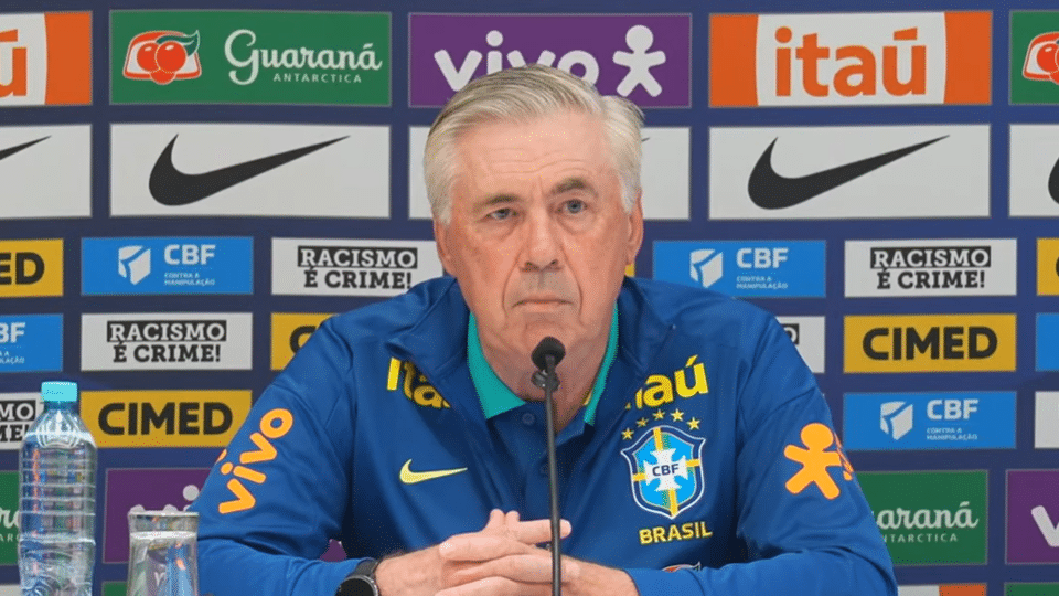Ancelotti na coletiva pela Seleção
