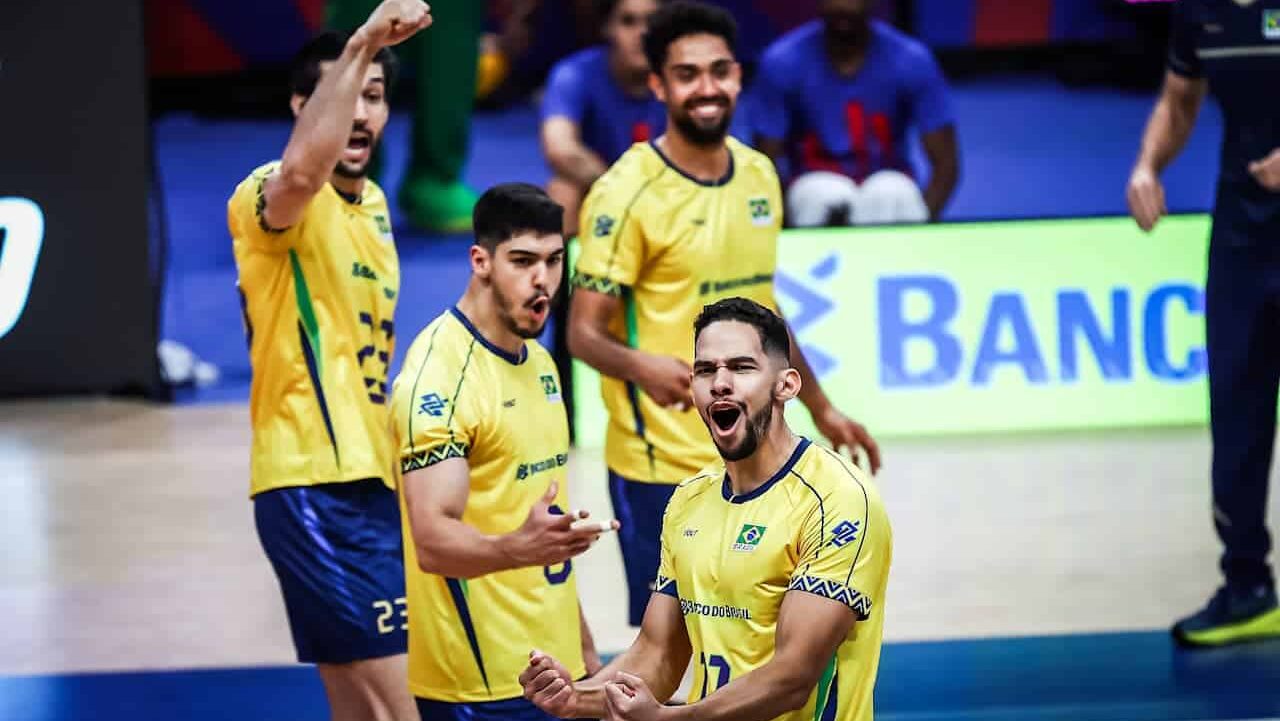 Brasil venceu o Irã na sua estreia na Liga das Nações de Vôlei Masculino de 2025 - Divulgação / FIVB