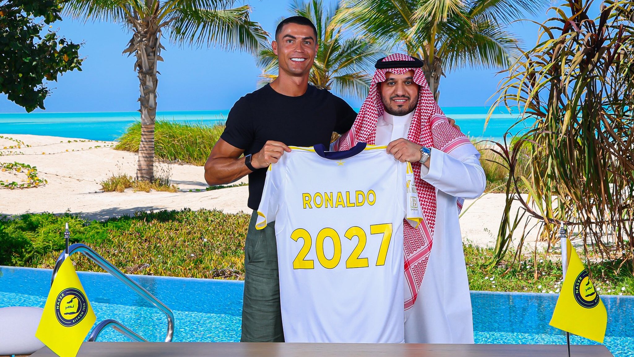 Cristiano Ronaldo com a camisa 2027