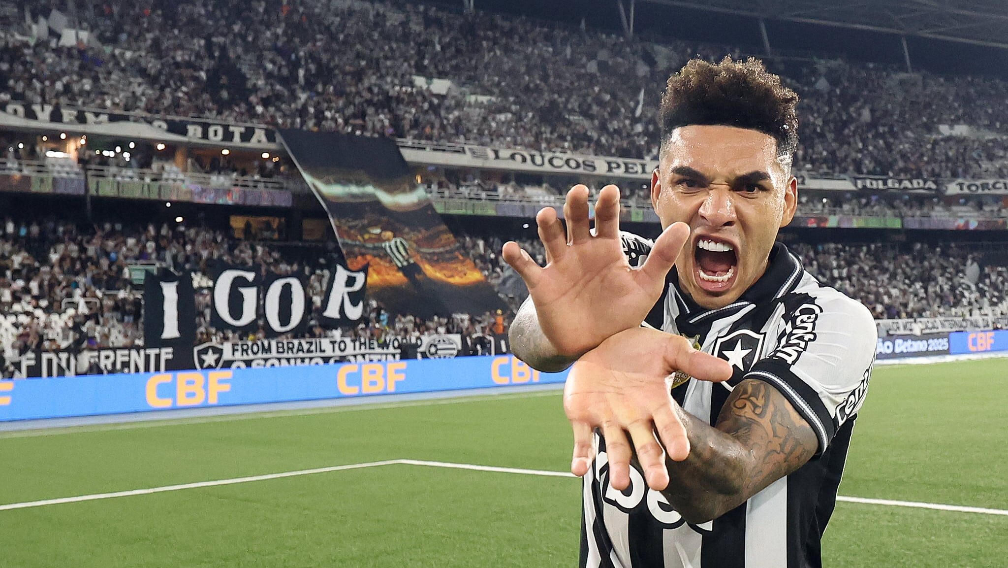 Igor Jesus na despedida do Nilton Santos