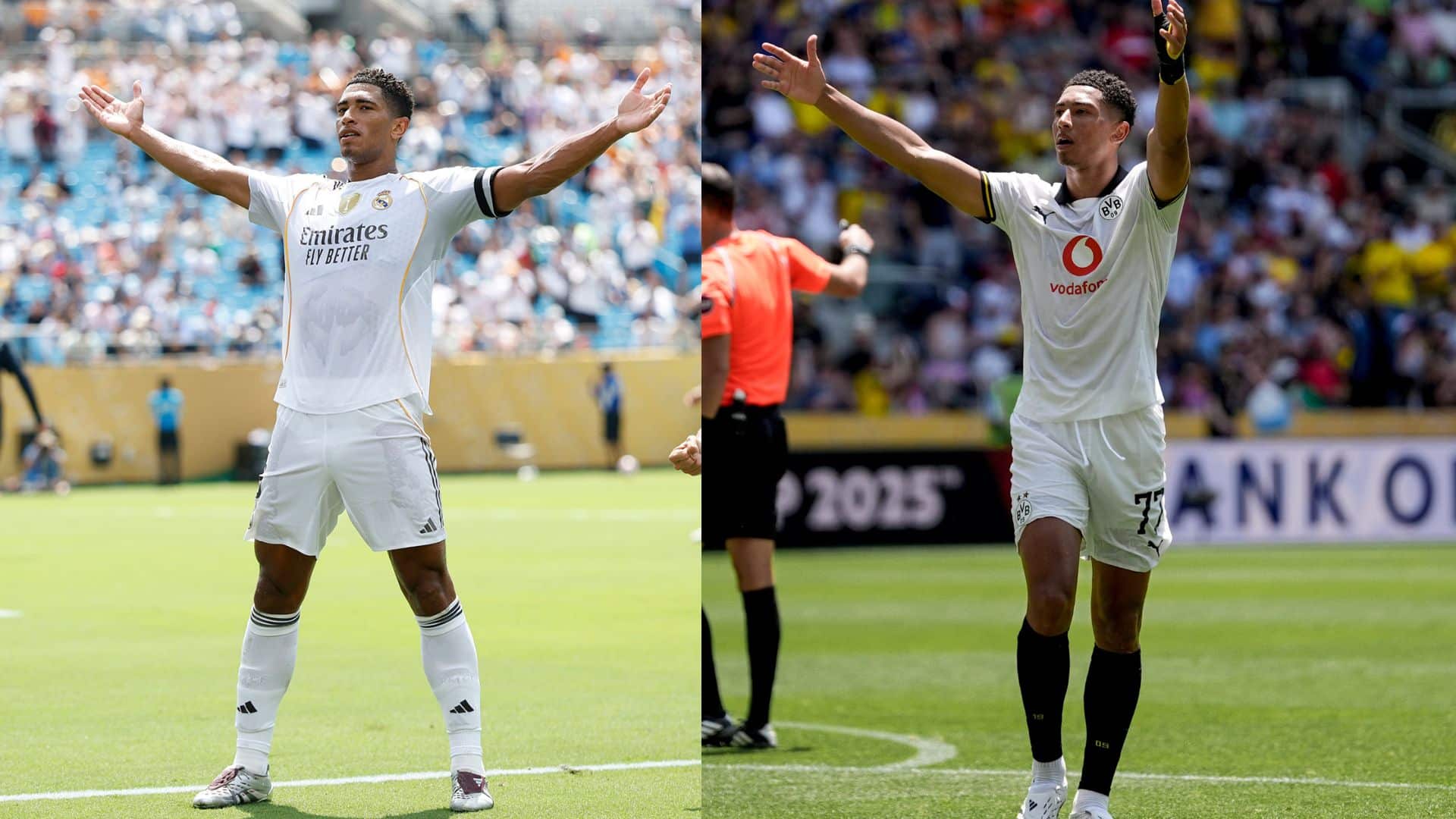 Jude e Jobe Bellingham são os primeiros irmãos a fazer gol pela Copa do Mundo de Clubes - Divulgação/Real Madrid/Borussia Dortmund