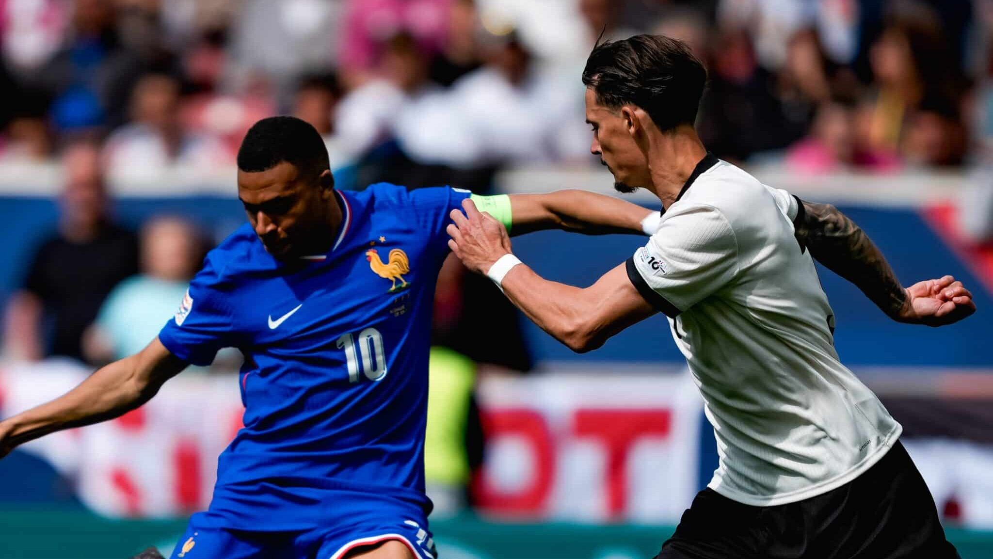 Mbappé pela França na Liga das Nações da Uefa