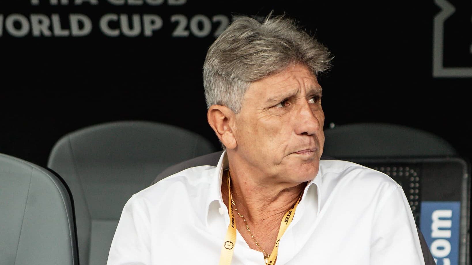 Renato Gaúcho na estreia do Fluminense na Copa do Mundo de Clubes.