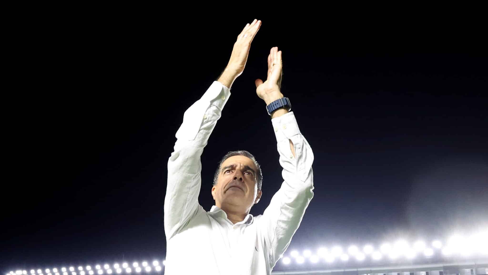 Renato Paiva, do Botafogo, na vitória contra o Santos