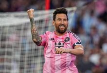 Lionel Messi comemorando gol pelo Inter Miami na MLS