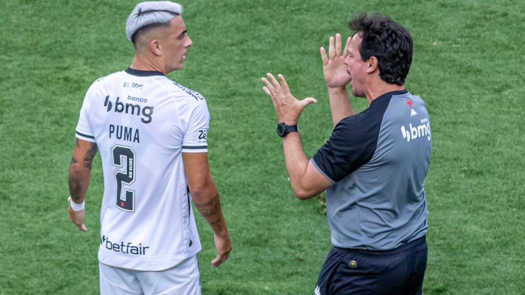 Fernando Diniz com Puma Rodríguez