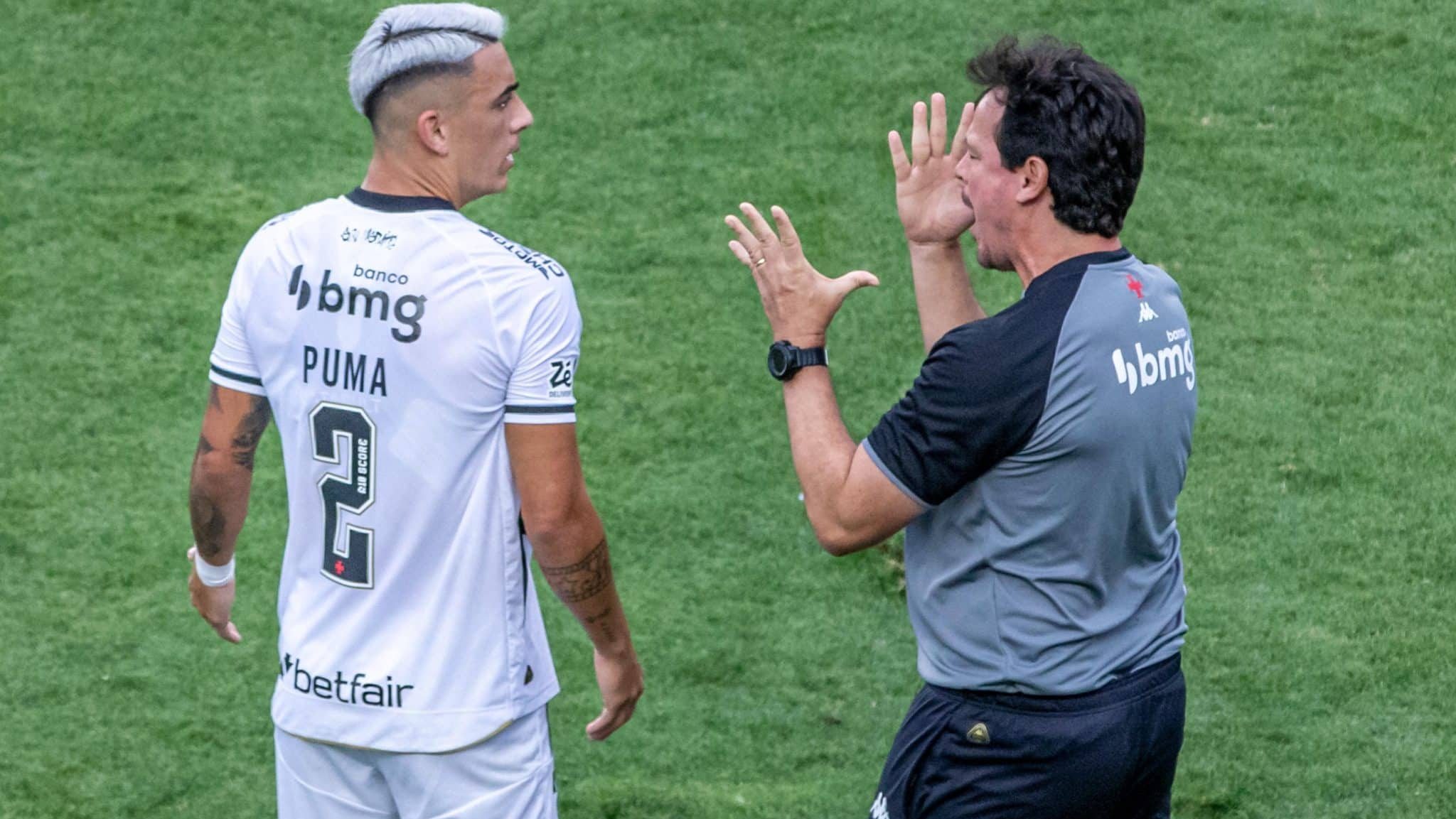 Fernando Diniz com Puma Rodríguez