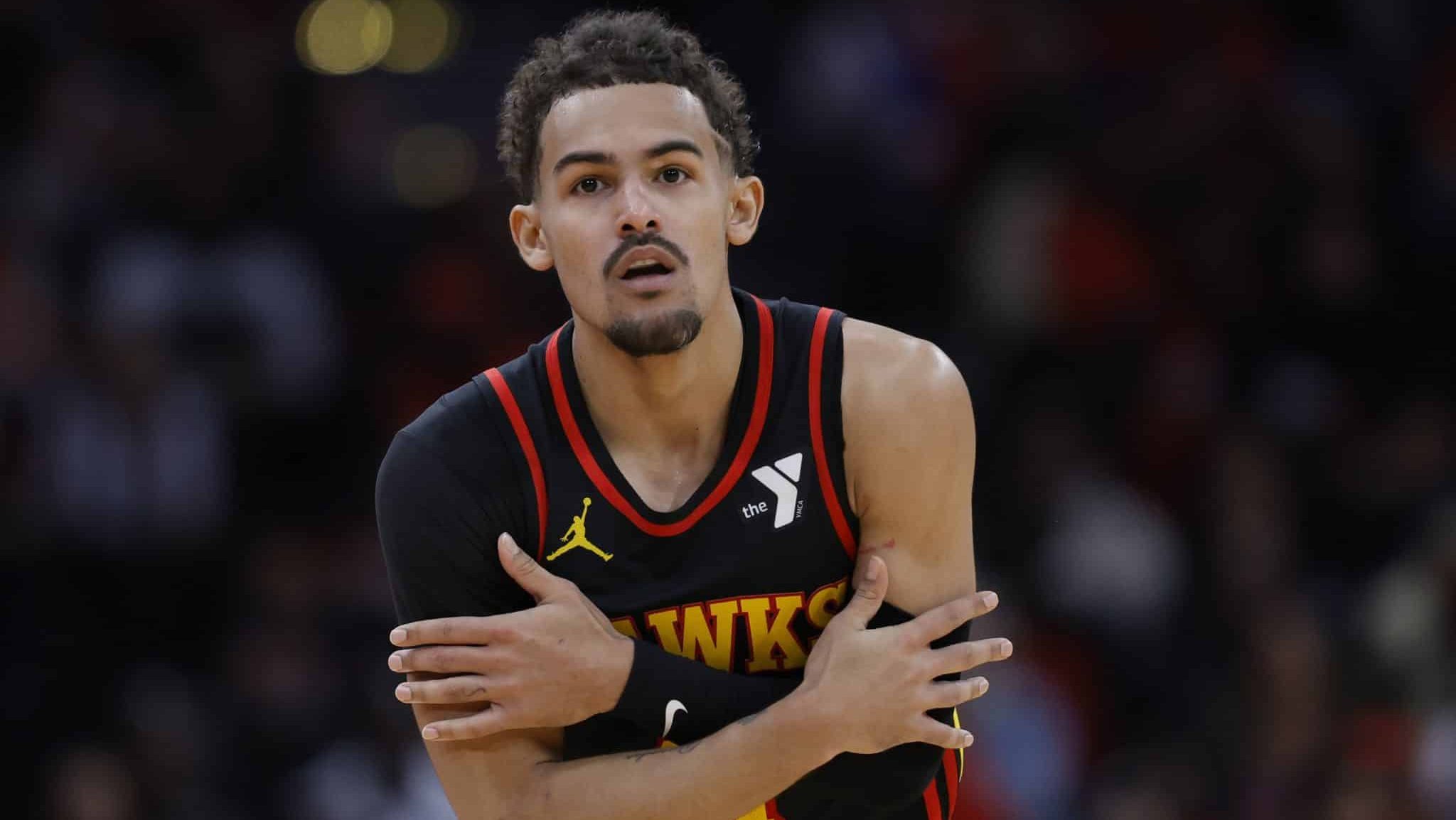 Trae Young faz a comemoração "gelada"