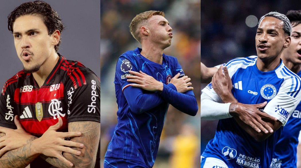 Jogadores fazendo a comemoração "Gelado"