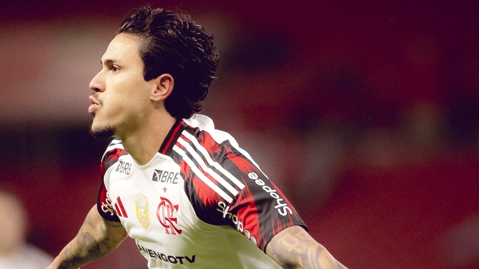 Pedro marcou dois gols na vitória sobre o Internacional - Adriano Fontes / Flamengo