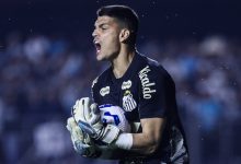 Gabriel Brazão em ação pelo Santos