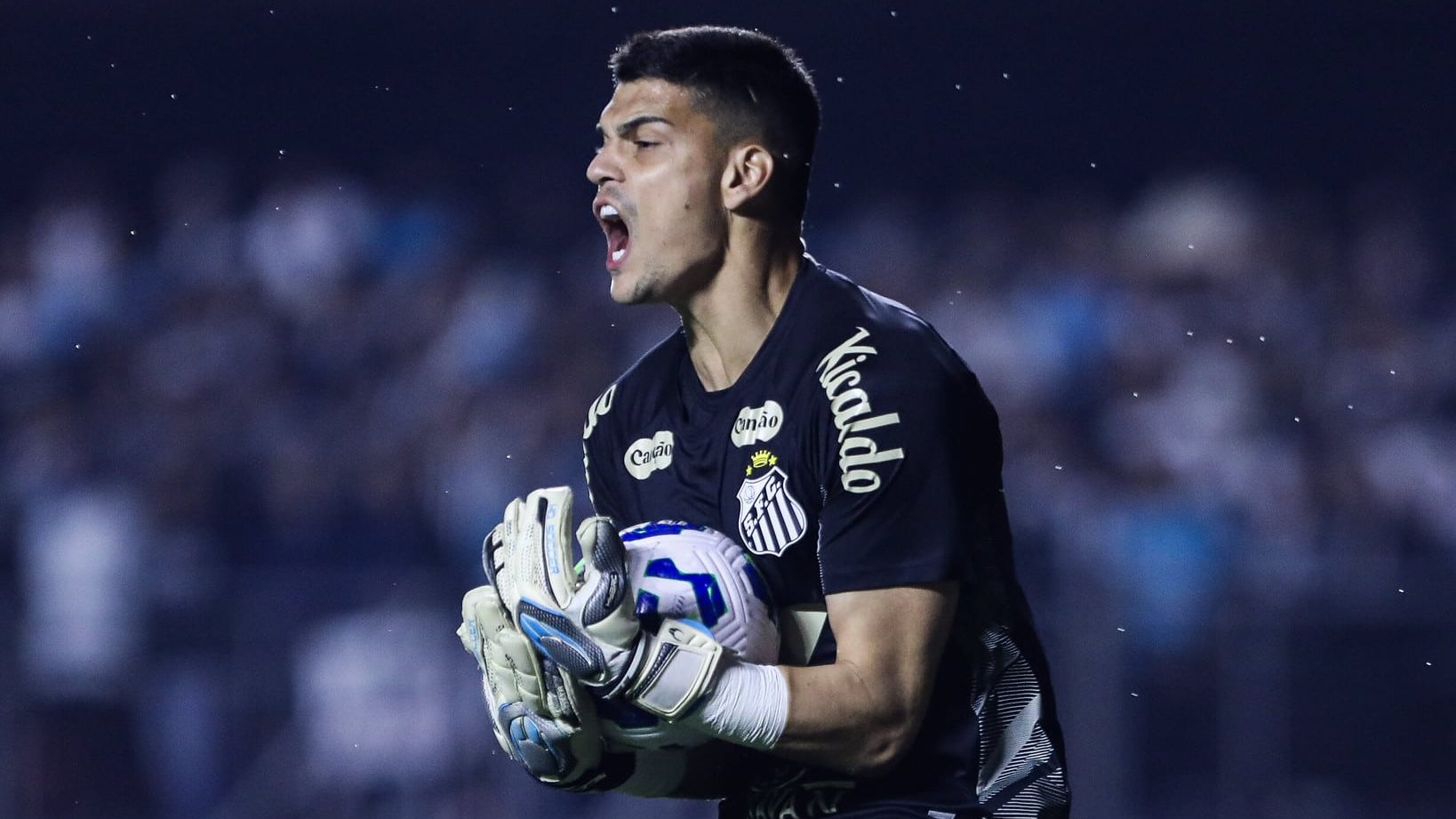 Gabriel Brazão em ação pelo Santos