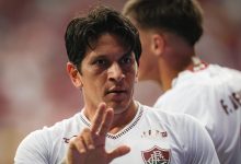 Germán Cano comemorando gol contra o Bahia - Marcelo Gonçalves/ Fluminense FC