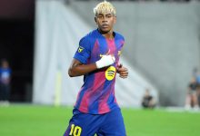 Lamine Yamal em ação pelo Barcelona - Koji Watanabe/Getty Images