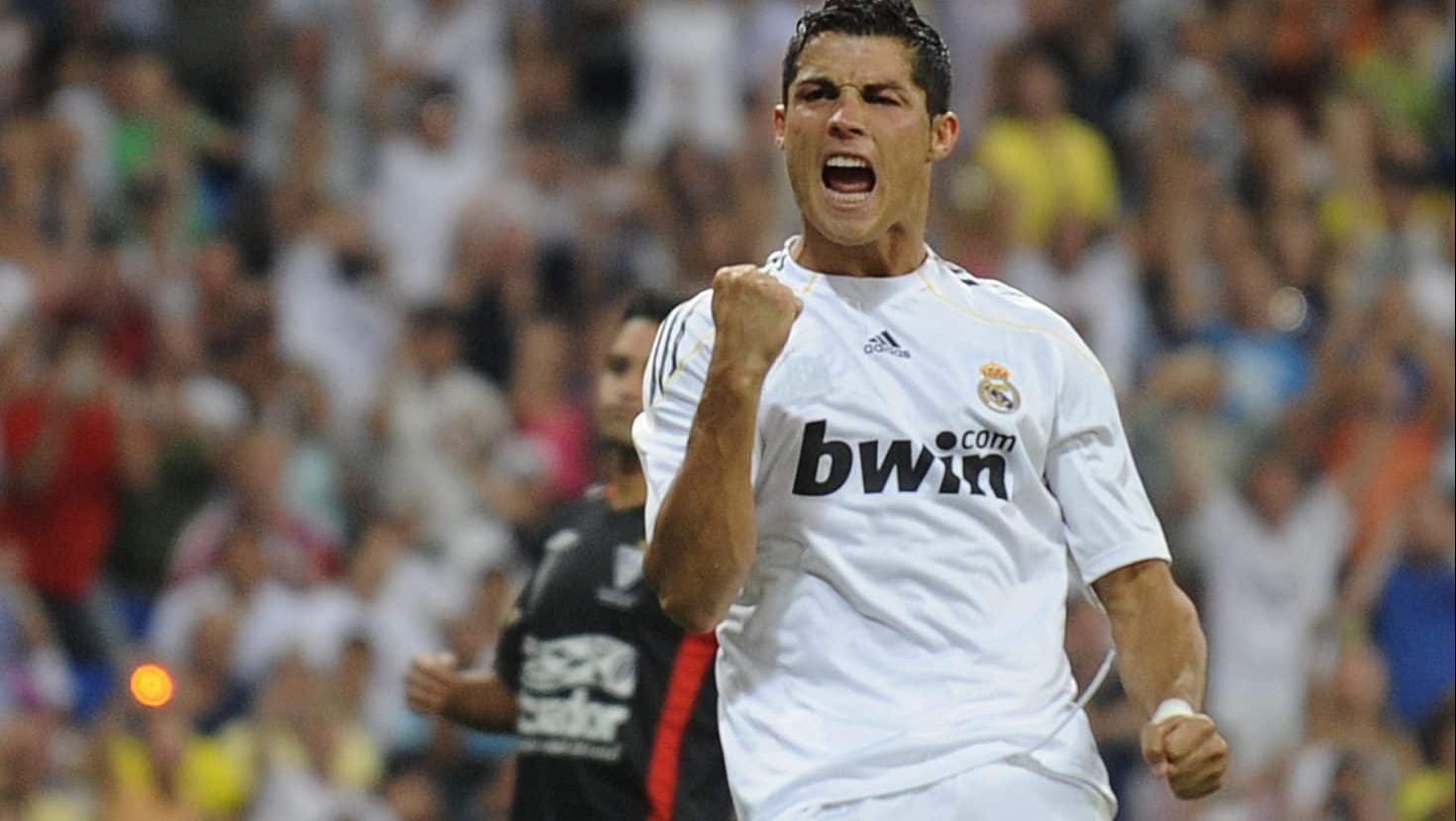 Cristiano Ronaldo comemora gol pelo Real Madrid